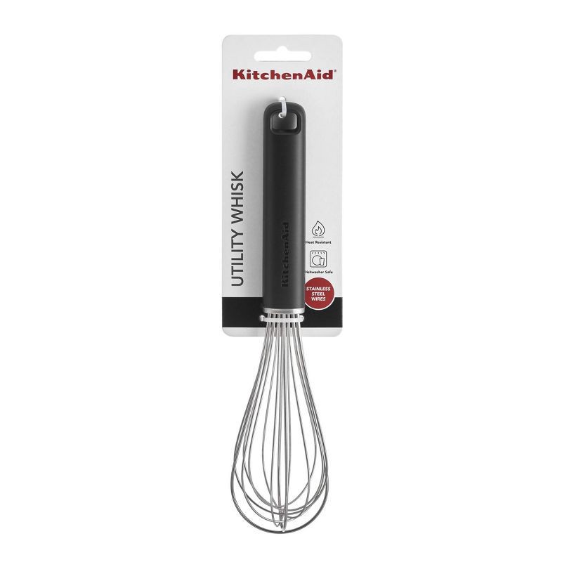 slide 6 of 6, KitchenAid Utility Whisk Black, 1 ct
