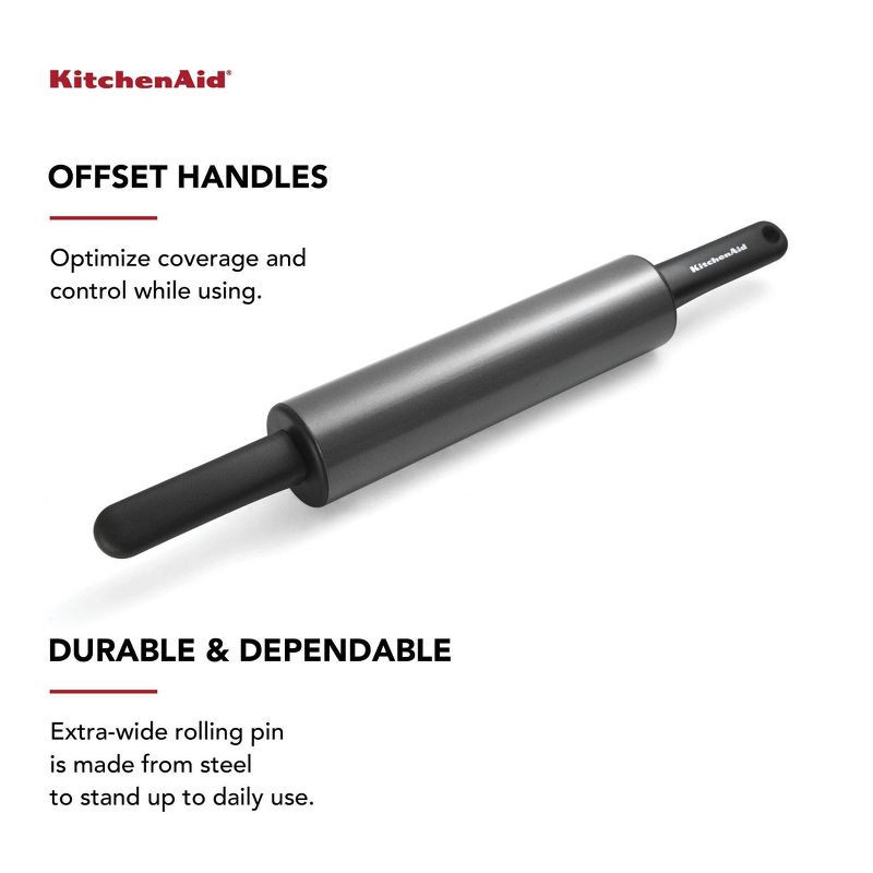 slide 4 of 7, KitchenAid Rolling Pin Black, 1 ct