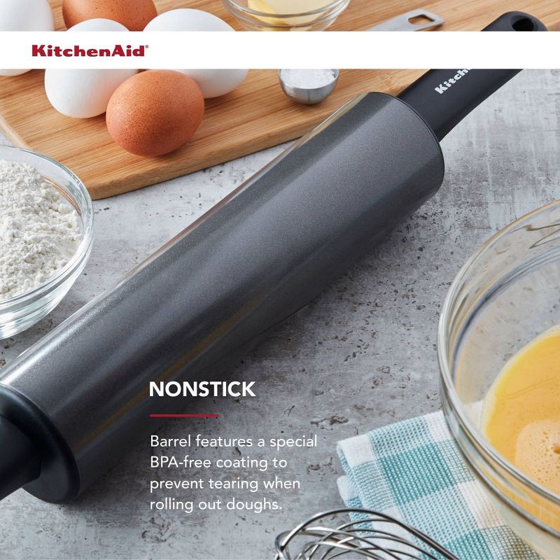 slide 5 of 7, KitchenAid Rolling Pin Black, 1 ct