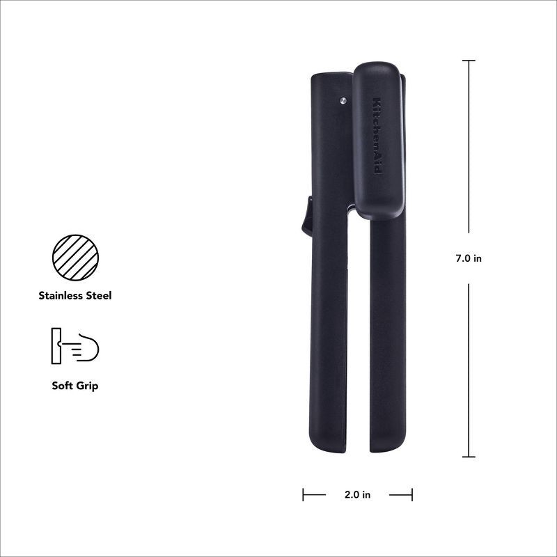 slide 2 of 6, KitchenAid Locking Can Opener Black, 1 ct