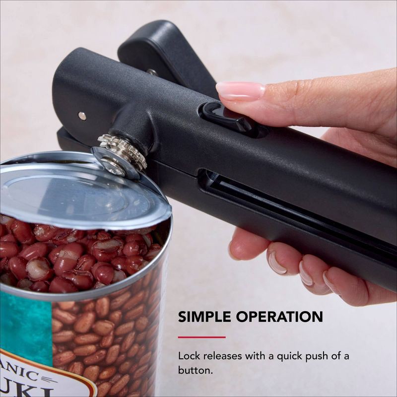 slide 4 of 6, KitchenAid Locking Can Opener Black, 1 ct