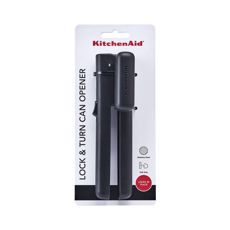 slide 6 of 6, KitchenAid Locking Can Opener Black, 1 ct