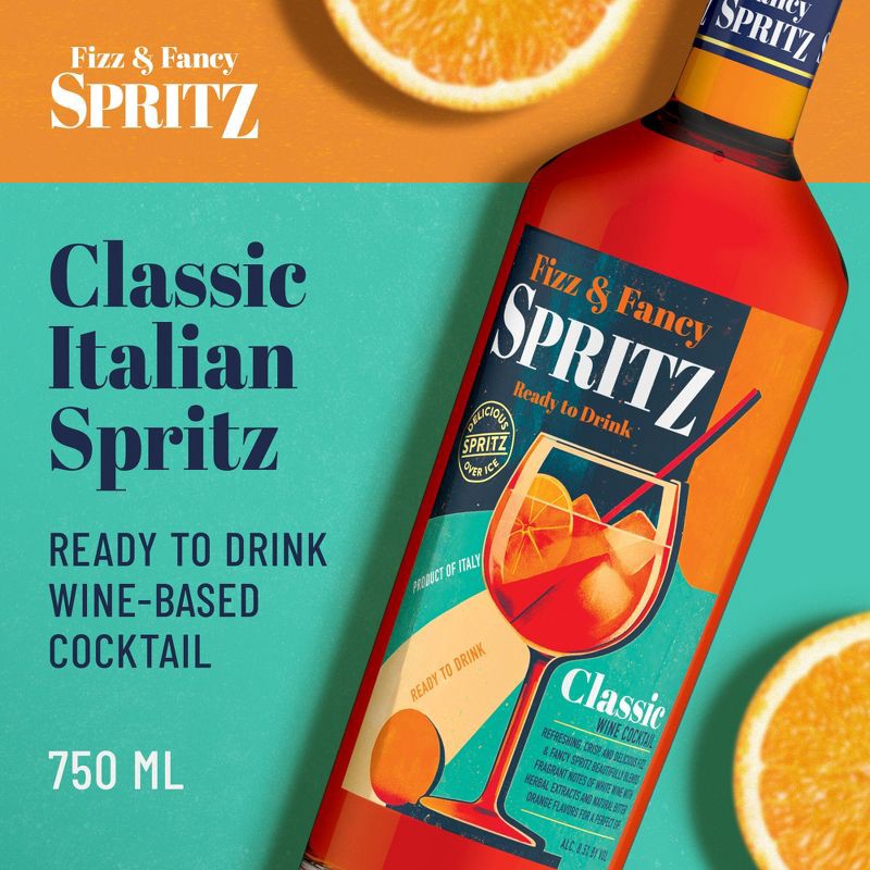 slide 2 of 9, Fizz & Fancy Spritz Classico Ready To Serve Cocktail - 750ml Bottle, 750 ml