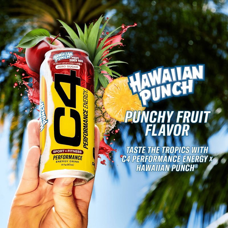 slide 2 of 9, C4 Smart Energy Hawaiian Punch Performance Energy Drink - 16oz, 16 oz