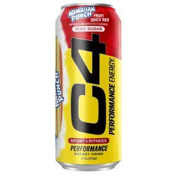 C4 Smart Energy Hawaiian Punch Performance Energy Drink - 16oz