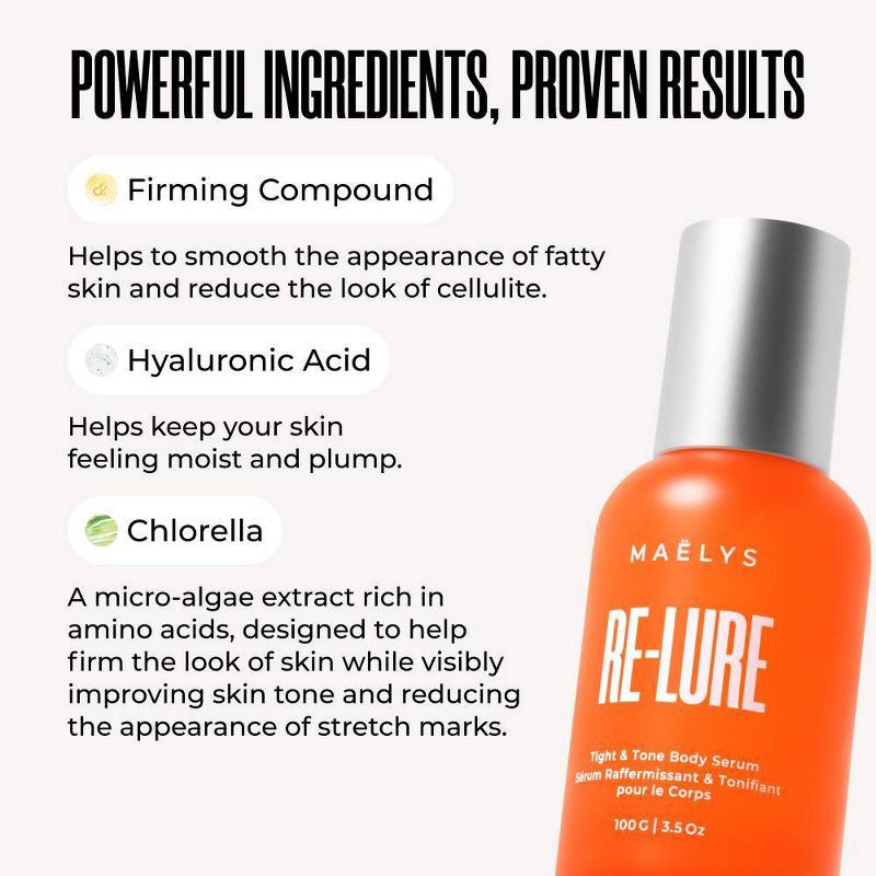 slide 5 of 8, MAELYS Re-Lure Tight and Tone Body Serum - 3.5 fl oz - Ulta Beauty, 3.5 fl oz
