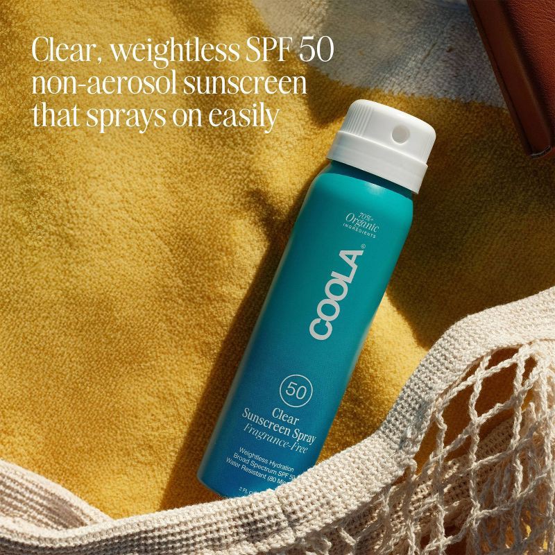 slide 2 of 4, Coola Clear Sunscreen Mist - Fragrance Free - 2 fl oz - Ulta Beauty, 2 fl oz