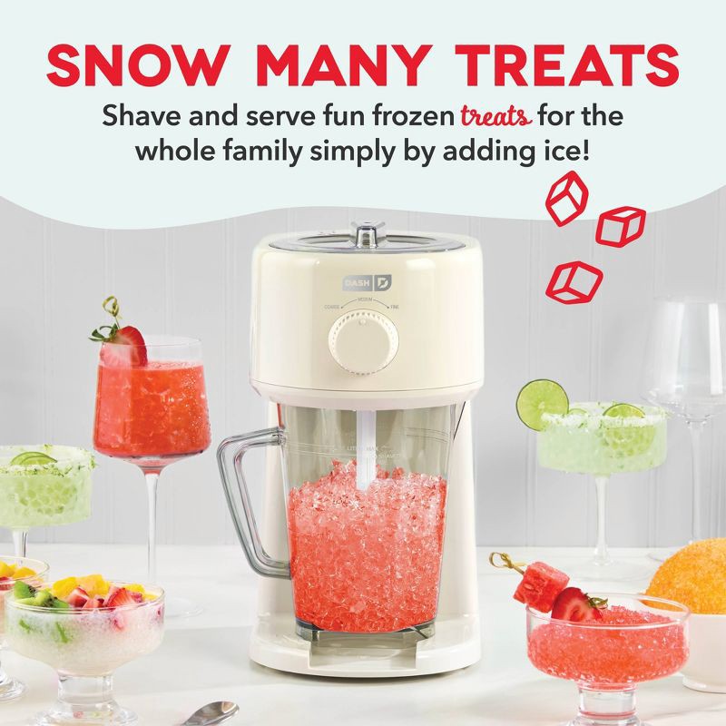 slide 3 of 6, Dash Deluxe Shaved Ice and Slushy Maker - Cream, 1 ct