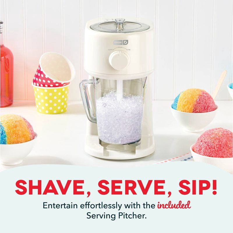 slide 4 of 6, Dash Deluxe Shaved Ice and Slushy Maker - Cream, 1 ct