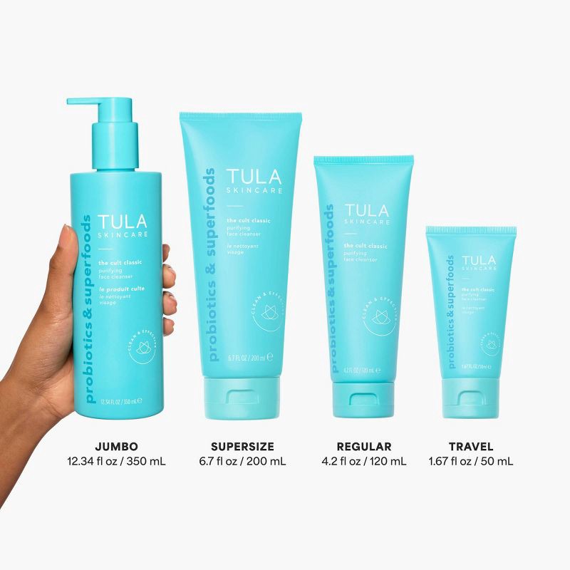 slide 7 of 7, TULA SKINCARE The Cult Classic Purifying Face Cleanser - Fragrance Free - 6.7oz - Ulta Beauty, 6.7 oz