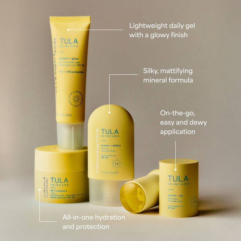 slide 6 of 8, TULA SKINCARE Protect + Go Dewy Glow Sunscreen Stick SPF 50 - 0.5oz - Ulta Beauty, 50 ct; 0.5 oz