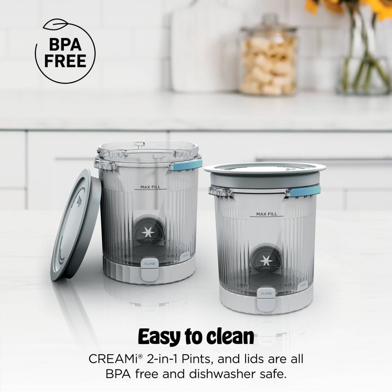 slide 5 of 5, Ninja 2pk CREAMi Scoop & Swirl Pints and Lids Compatible with NC700 Series, 2 ct