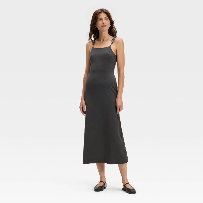 slide 1 of 3, Women's Open Back Dress - A New Day™ Gray XS, 1 ct
