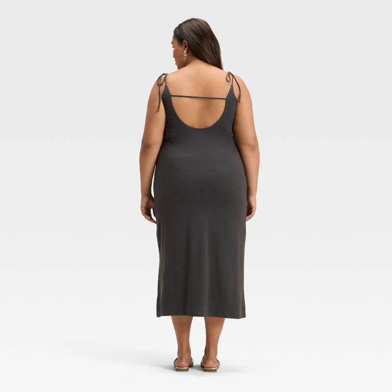 slide 2 of 3, Women's Open Back Dress - A New Day™ Gray XXL, 1 ct