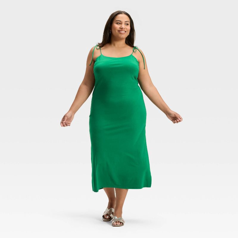 slide 3 of 3, Women's Open Back Dress - A New Day™Green XXL, 1 ct