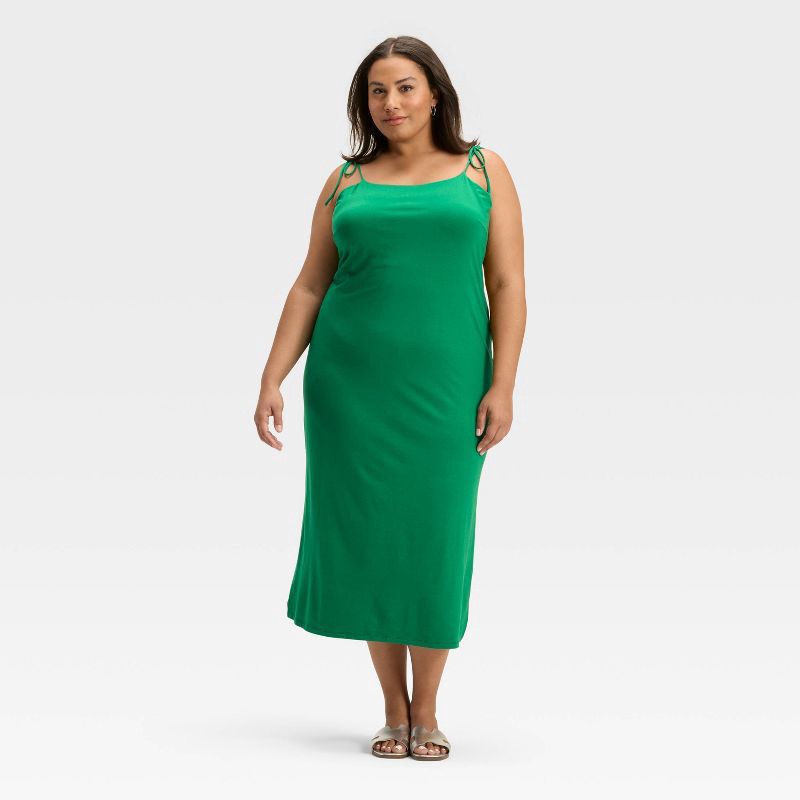 slide 1 of 3, Women's Open Back Dress - A New Day™Green XXL, 1 ct
