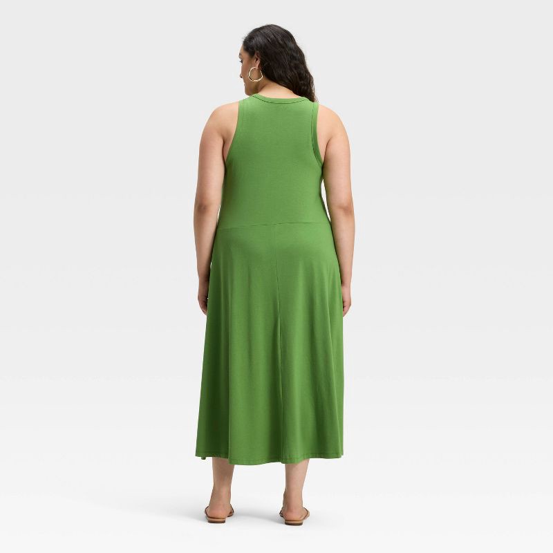 slide 2 of 3, Women's Knit Maxi Tank Dress - A New Day™ Green XXL, 1 ct