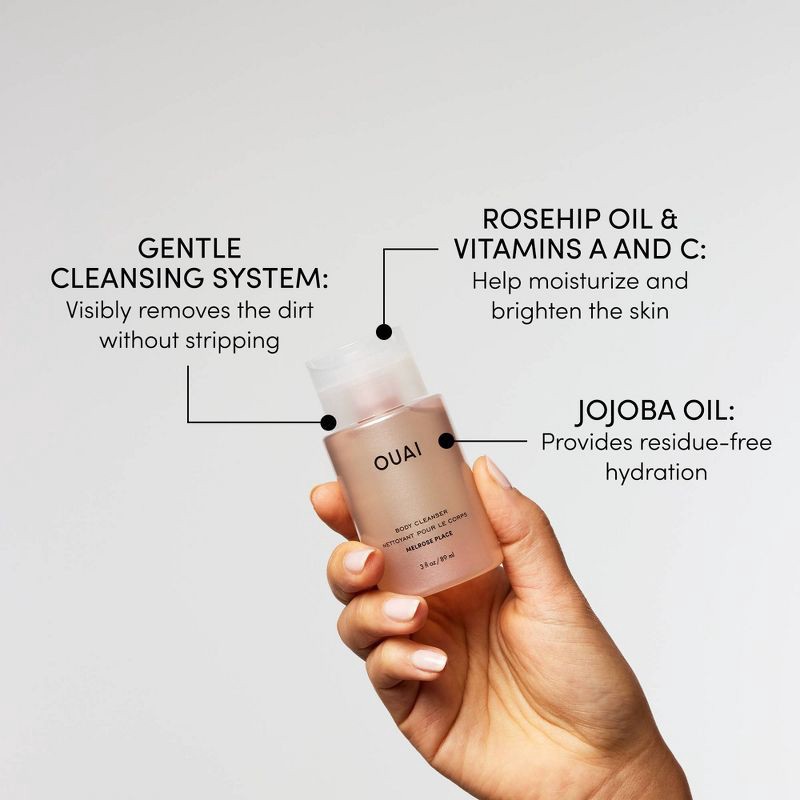 slide 3 of 8, OUAI Body Cleanser Melrose Place - Travel Size - 3 fl oz - Ulta Beauty, 3 fl oz