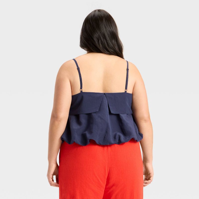 slide 2 of 3, Women's Bubble Tank Top - A New Day™ Navy XXL, 1 ct