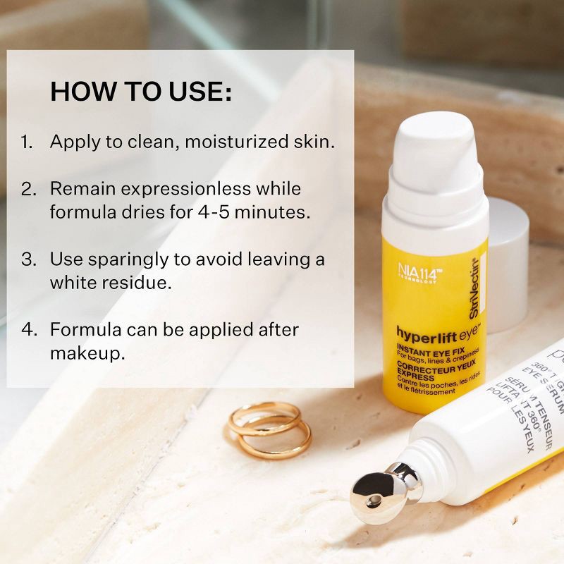 slide 4 of 7, StriVectin Hyperlift Eye Instant Eye Fix - 0.34oz - Ulta Beauty, 0.34 oz
