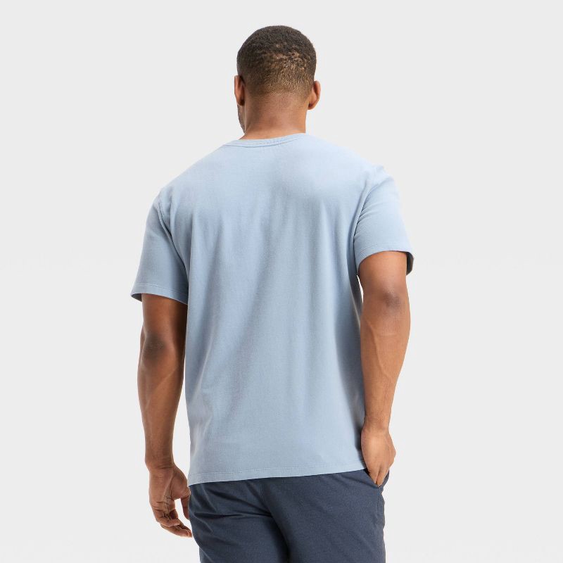 slide 2 of 3, Men's Vintage Short Sleeve Pocket T-Shirt - Goodfellow & Co™ Rig Blue XXL, 1 ct