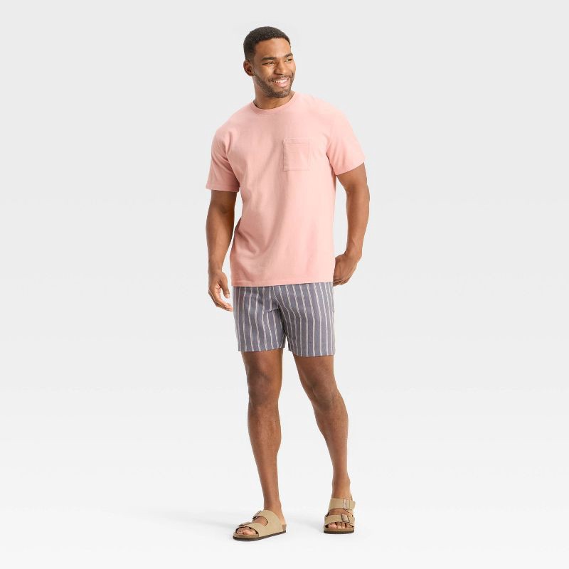 slide 3 of 3, Men's Vintage Short Sleeve Pocket T-Shirt - Goodfellow & Co™ Ash Pink L, 1 ct