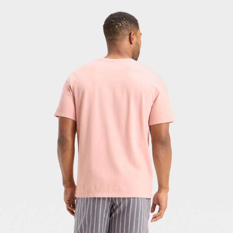 slide 3 of 3, Men's Vintage Short Sleeve Pocket T-Shirt - Goodfellow & Co™ Ash Pink XL, 1 ct