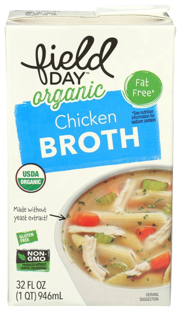 slide 1 of 1, Field Day Chicken Bone Broth, 32 oz