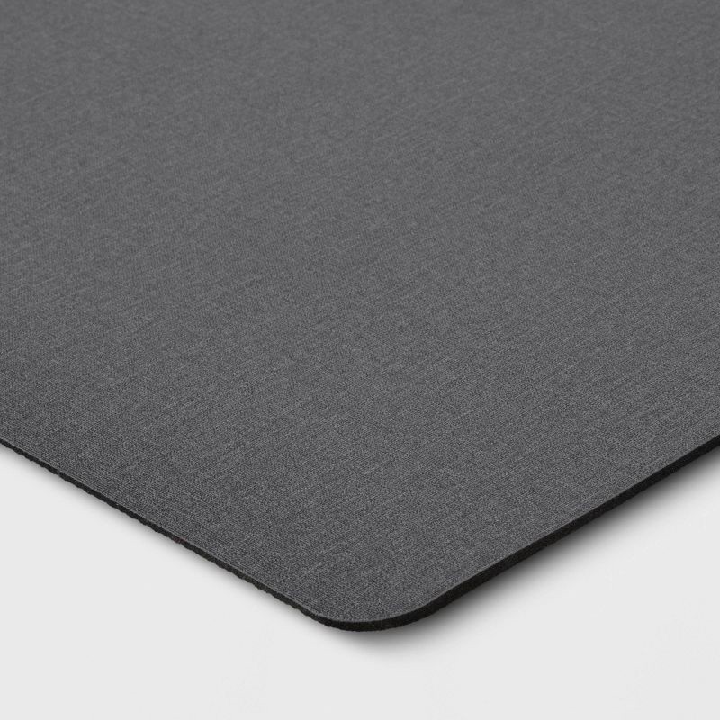 slide 3 of 4, 1'8"x2'6" Low Profile Kitchen Mat Gray - Room Essentials™, 1 ct
