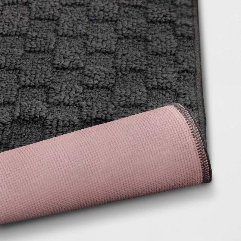 slide 4 of 4, 1'8"x2'6" Tufted Rug Gray - Room Essentials™, 1 ct