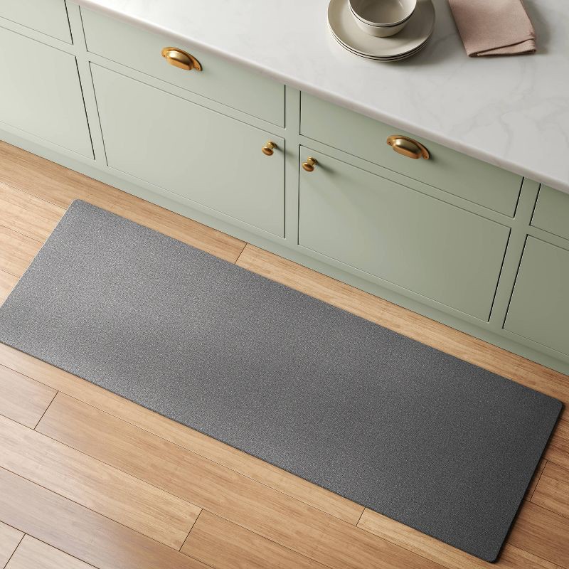 slide 2 of 4, 1'8"x5" Low Profile Kitchen Runner Gray - Room Essentials™, 1 ct