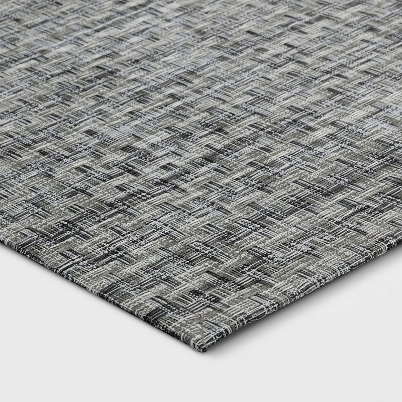 slide 3 of 4, 1'8"x2'10" Flat Kitchen Rug Vinyl Woven - Threshold™, 1 ct