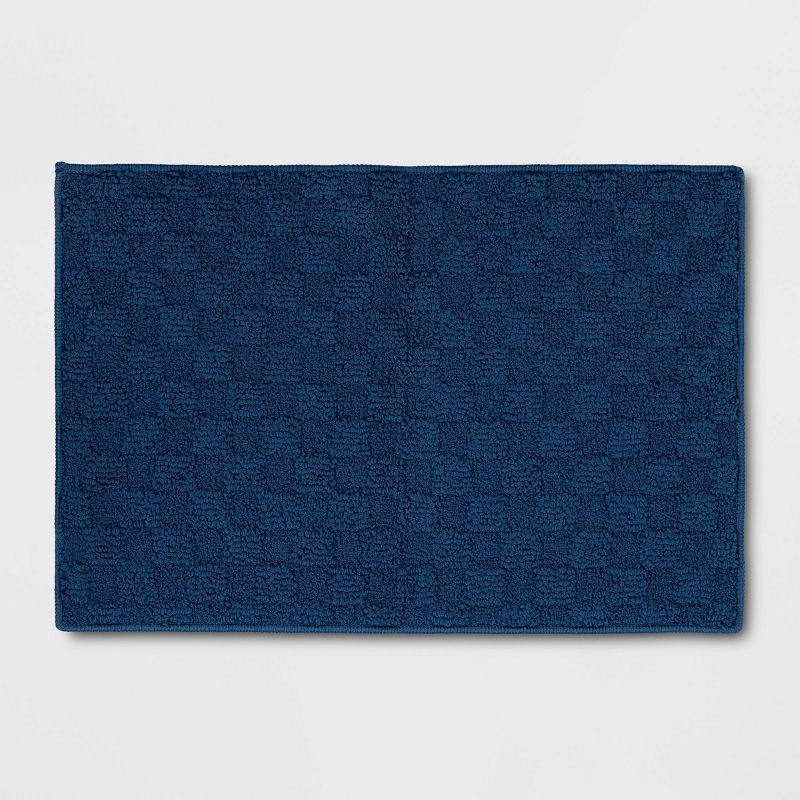 slide 1 of 4, 1'8"x2'6" Tufted Rug Navy - Room Essentials™, 1 ct
