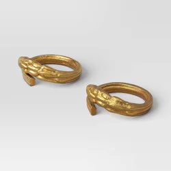 2pk Metal Napkin Rings - Threshold™