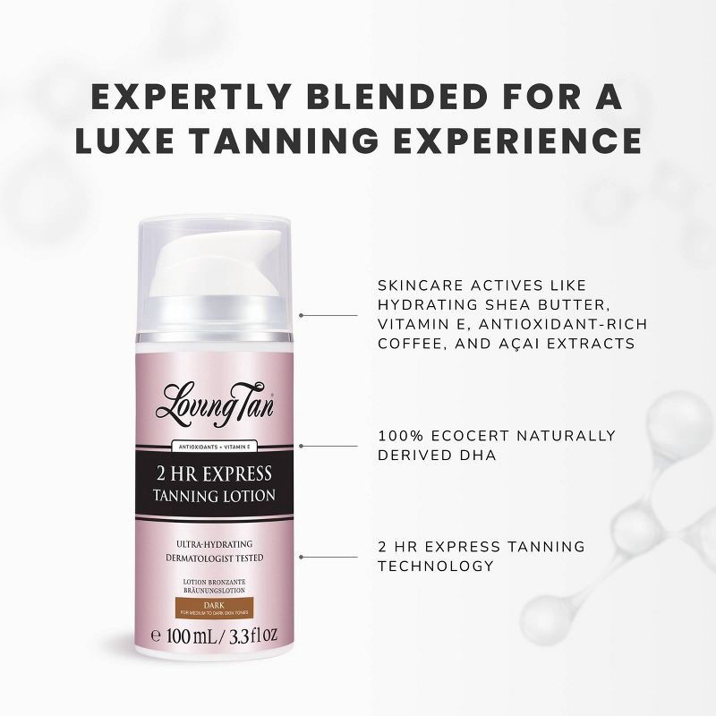 slide 6 of 7, Loving Tan 2 HR Express Tanning Lotion Dark - 3.3 fl oz - Ulta Beauty, 3.3 fl oz