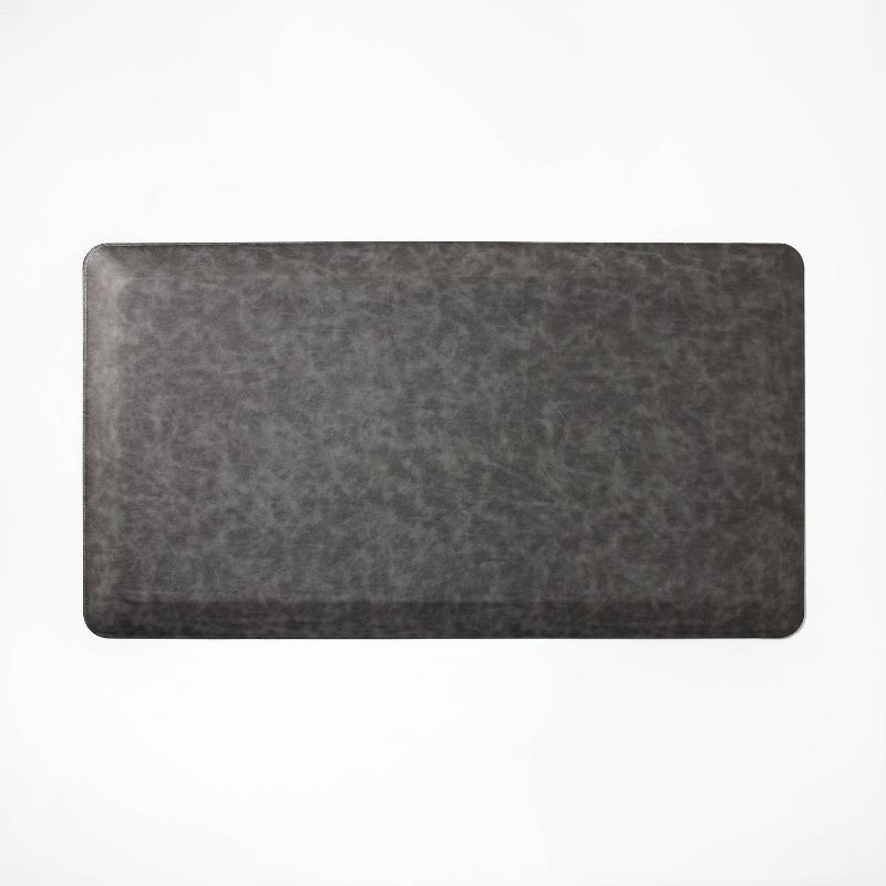 slide 1 of 5, Faux Leather Comfort Mat Charcoal - Figmint™, 1 ct