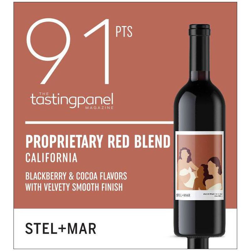 slide 3 of 4, Stel + Mar Red Wine Blend - 750ml Bottle, 750 ml