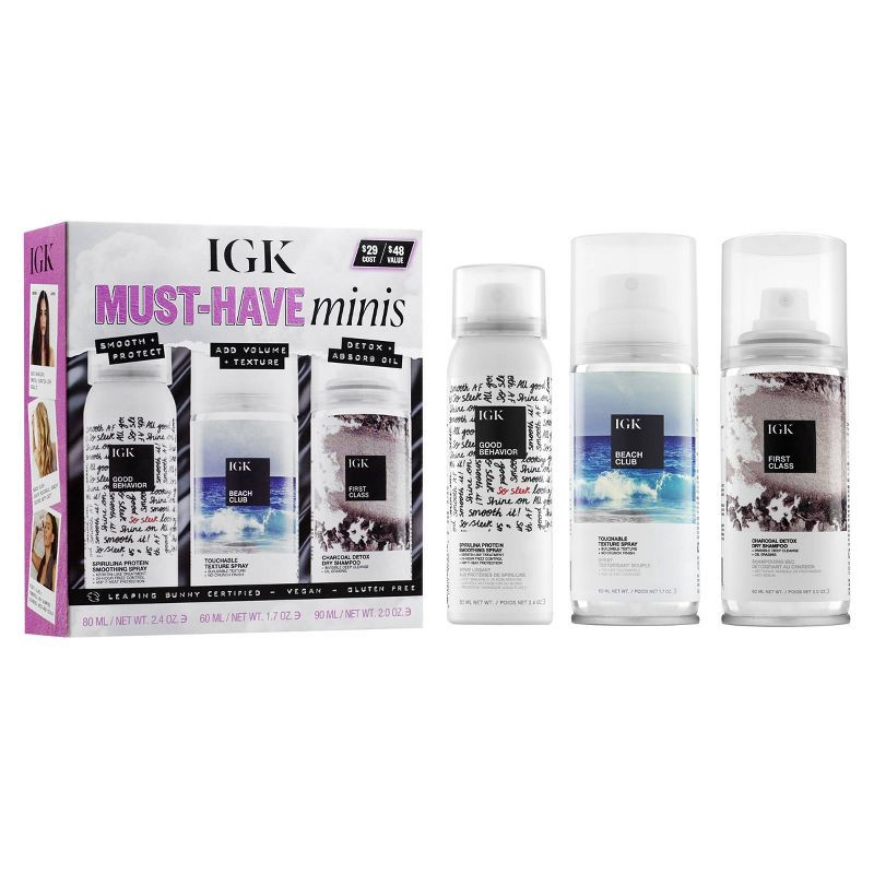 slide 2 of 3, IGK Must Have Minis Kit - Ulta Beauty, 1 ct