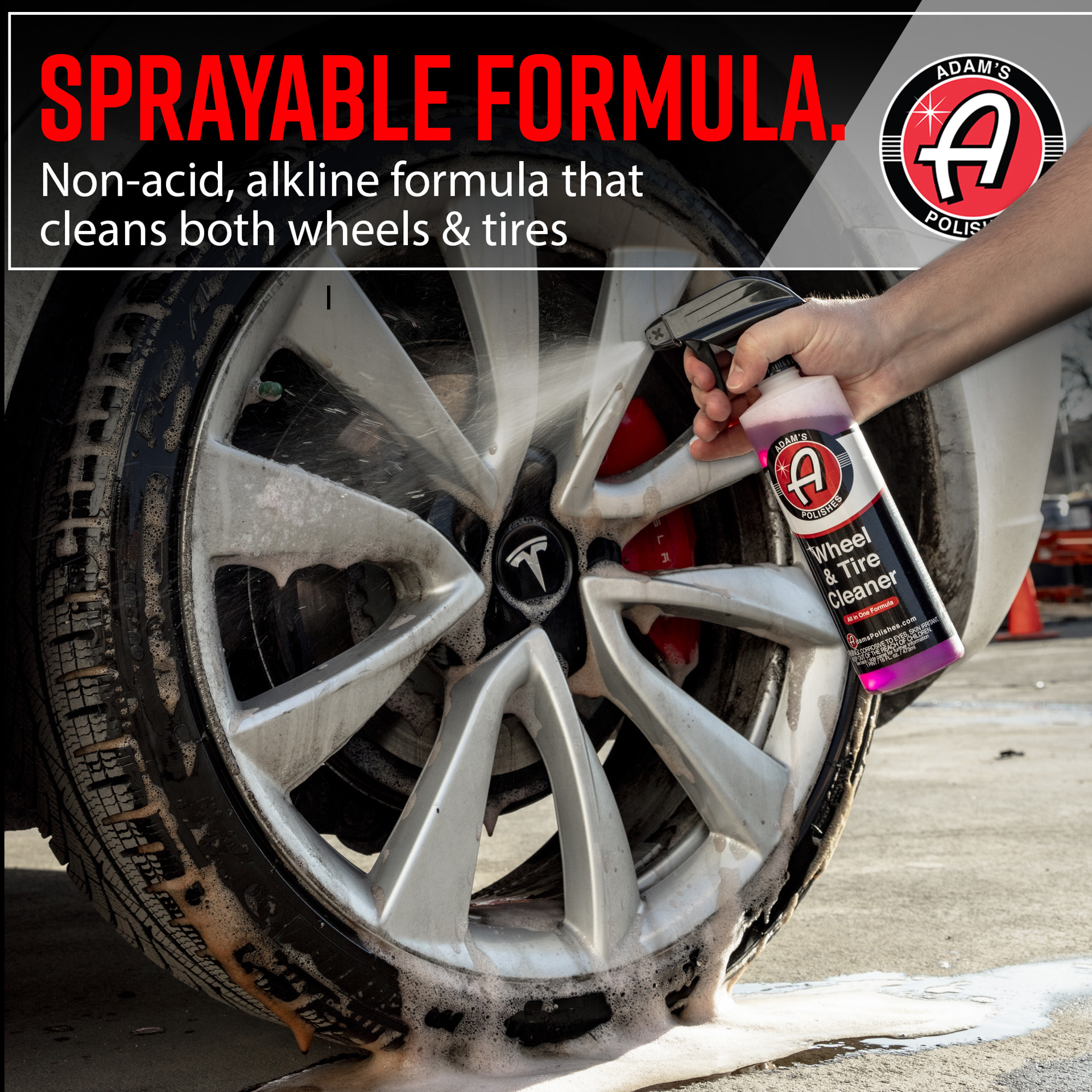 slide 5 of 6, Adam's Polishes Wheel and Tire Cleaner, 16oz, 16 fl oz