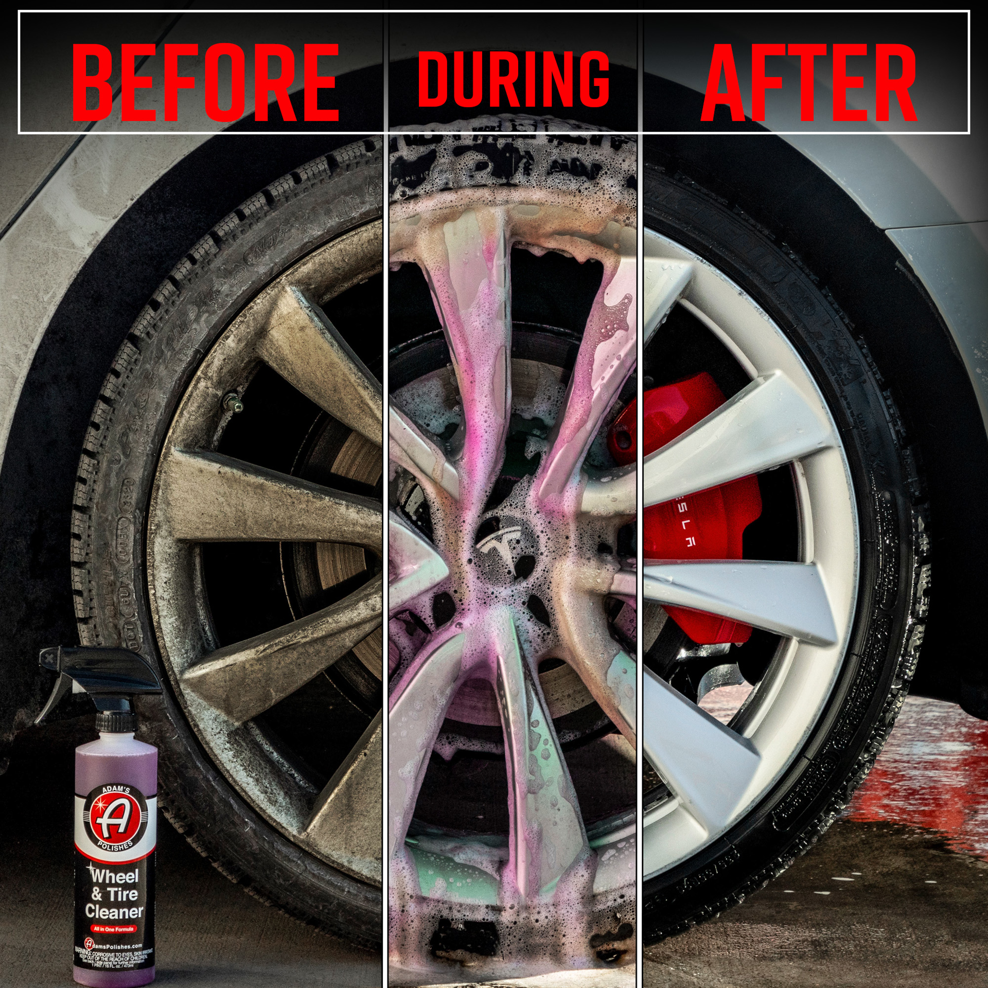 slide 2 of 6, Adam's Polishes Wheel and Tire Cleaner, 16oz, 16 fl oz