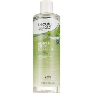 slide 1 of 1, Beauty 360 Muscle Relief Bubble Bath, 12 Oz, 12 oz