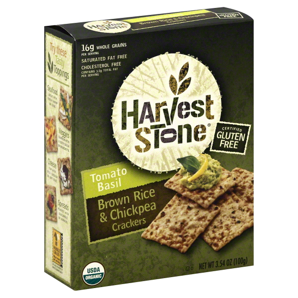 slide 1 of 1, Harvest Stone Tomato Basil Crackers, 3.54 oz