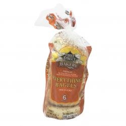 slide 1 of 1, First Street Everything Bagel, 18 oz