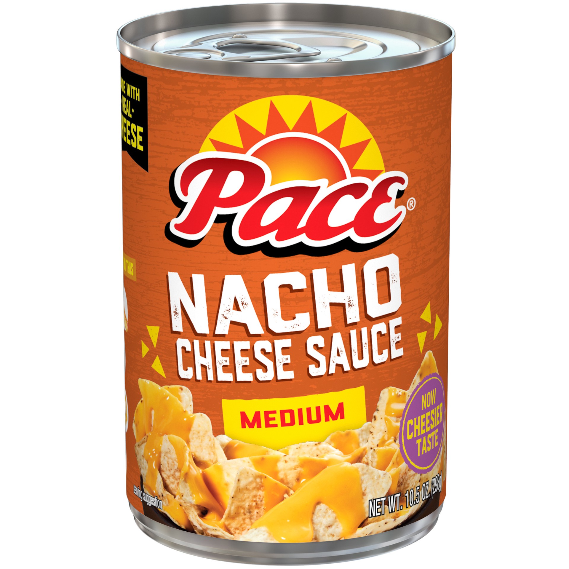 slide 1 of 5, Pace Nacho Cheese Sauce, Medium, 10.5 oz Can, 10.5 oz