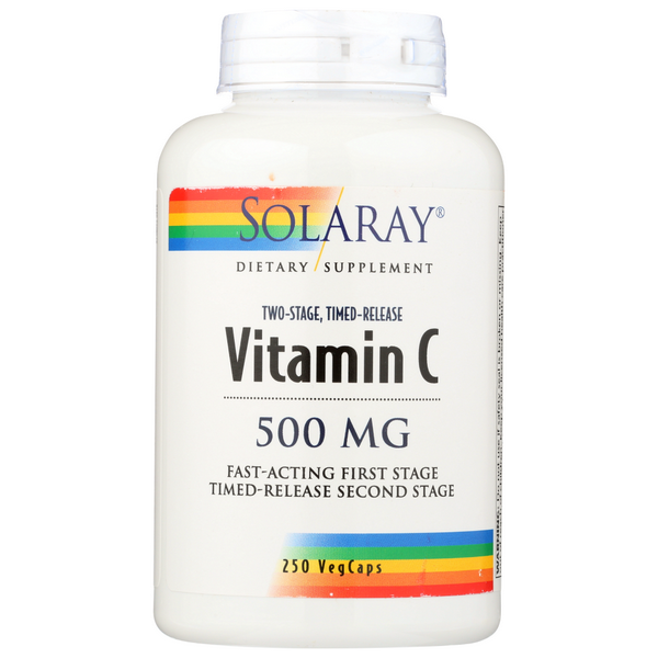 slide 1 of 1, Solaray Vitamin C Two Stage Timed Release VegCaps, 1 ct