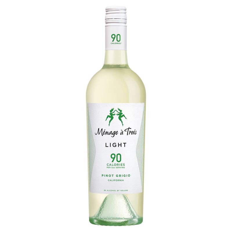 slide 1 of 6, Menage a Trois Pinot Grigio White Wine - 750ml Bottle, 750 ml