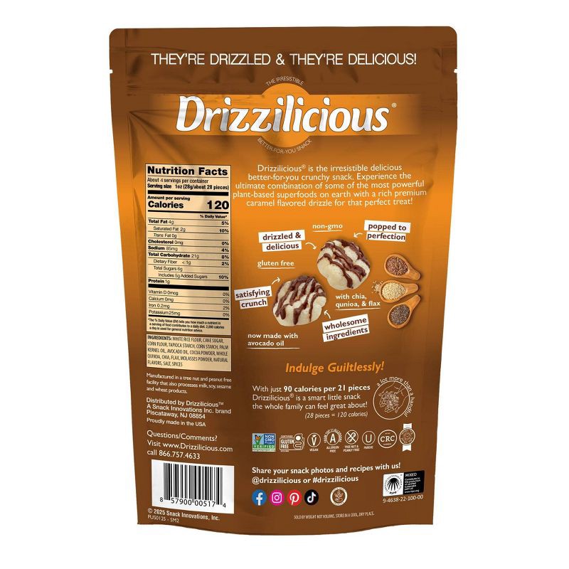 slide 2 of 4, Drizzilicious S'mores Drizzled Mini Rice Cake - 4oz, 4 oz