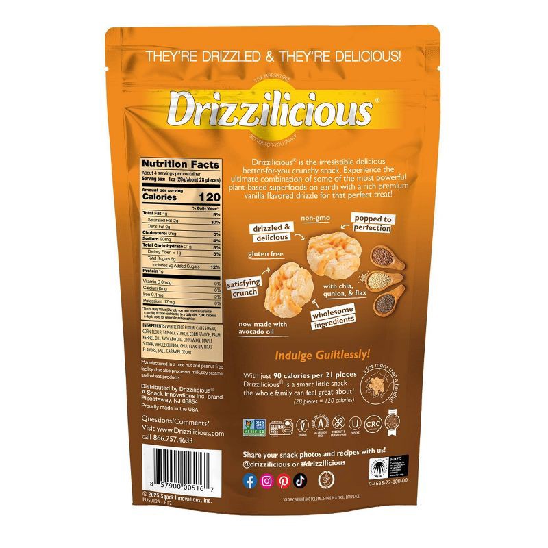 slide 2 of 4, Drizzilicious French Toast Drizzled Mini Rice Cake - 4oz, 4 oz