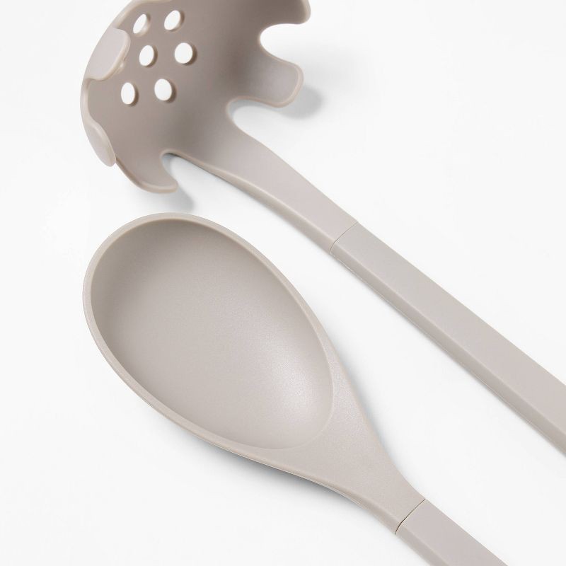 slide 3 of 6, 10pc Nylon Kitchen Utensil Set Gray - Figmint™, 10 ct