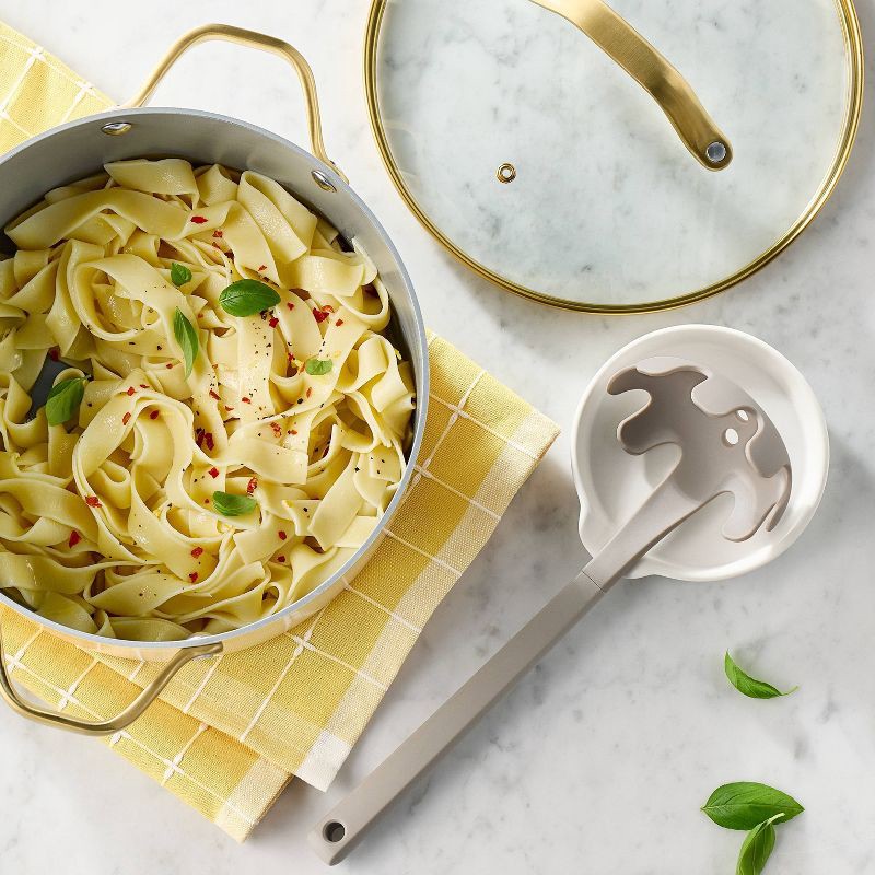 slide 2 of 4, Soft Grip Nylon Pasta Spoon Gray - Figmint™, 1 ct